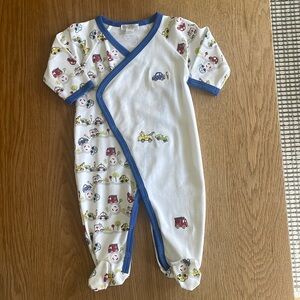 NWOT kissy kissy footed one piece 3-6 mos. Never washed or worn.